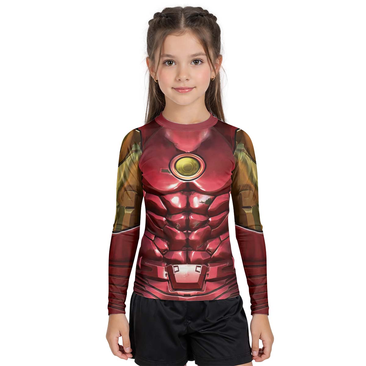Marvel Iron Man Mark VII Armor Kids Rash Guard