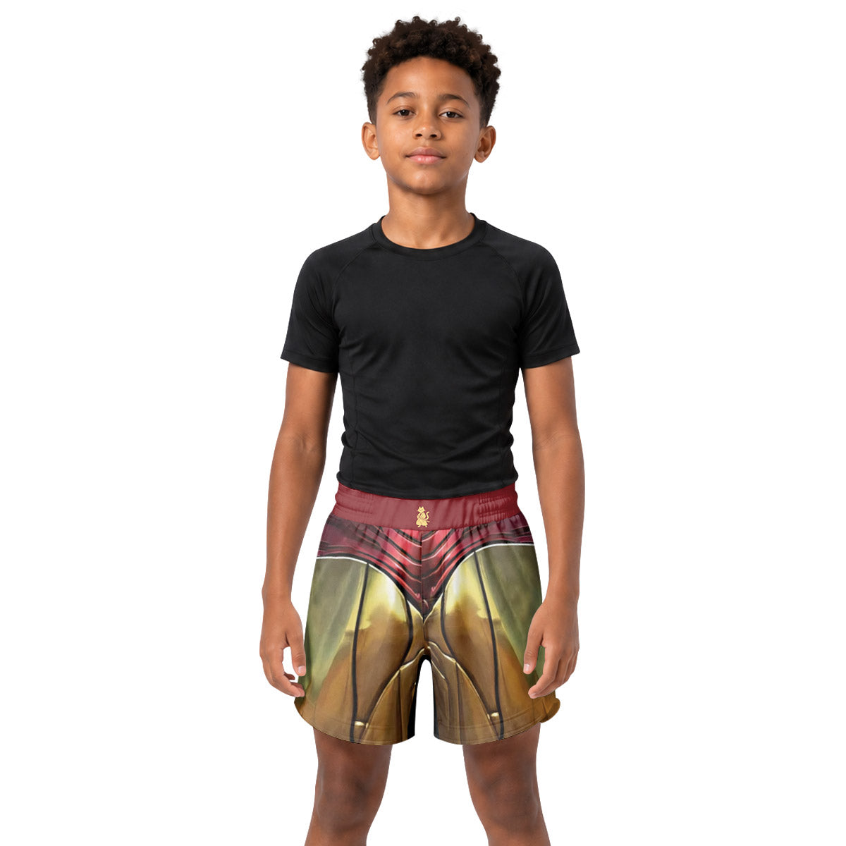 Marvel Iron Man Mark VII Armor Kids Grappling Shorts