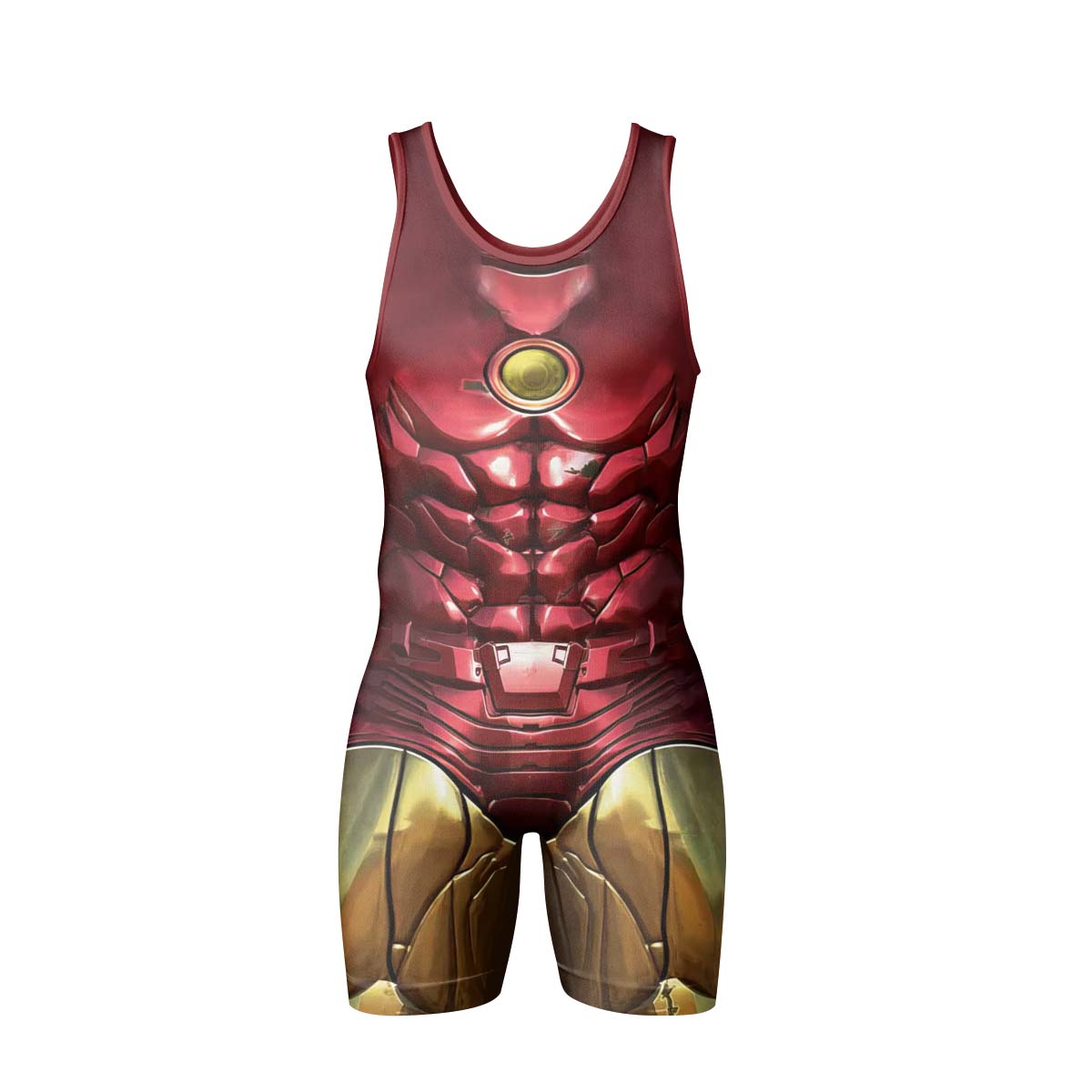  Marvel Iron Man Mark VII Armor Wrestling Singlet