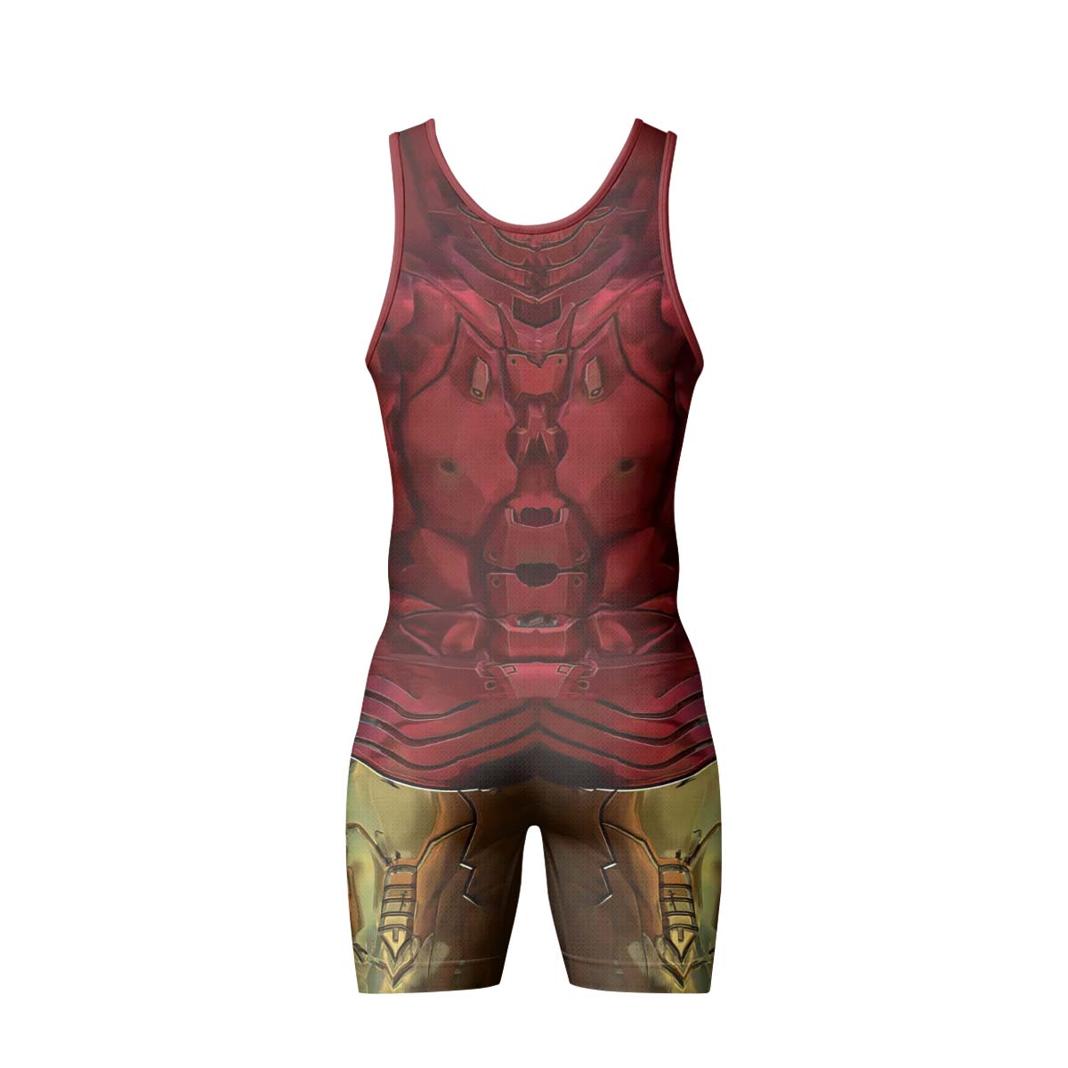 Marvel Iron Man Mark VII Armor Wrestling Singlet