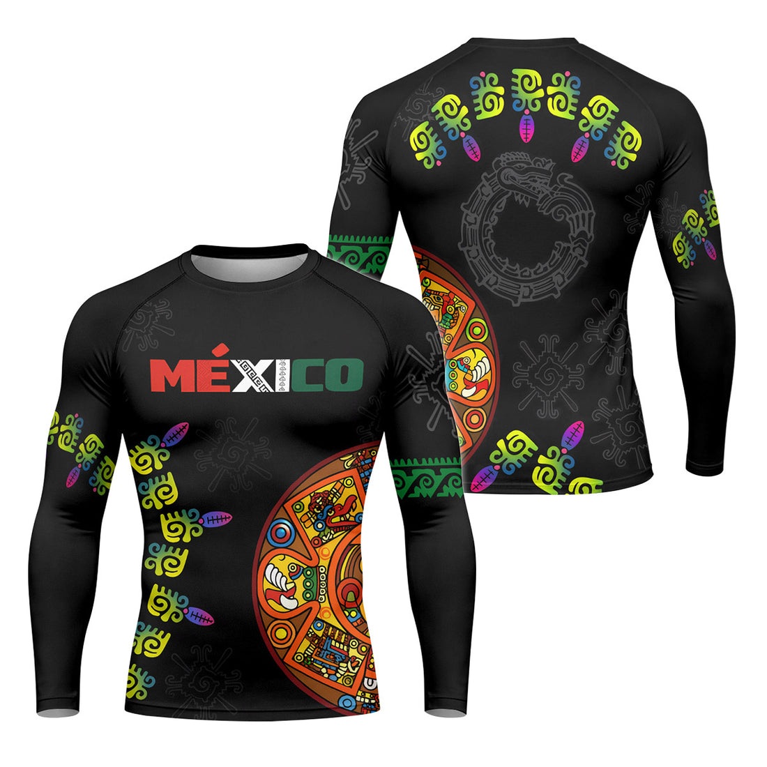 Mexico Aztec Rash Guard