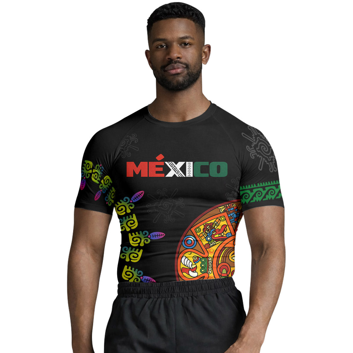 Mexico Aztec Rash Guard