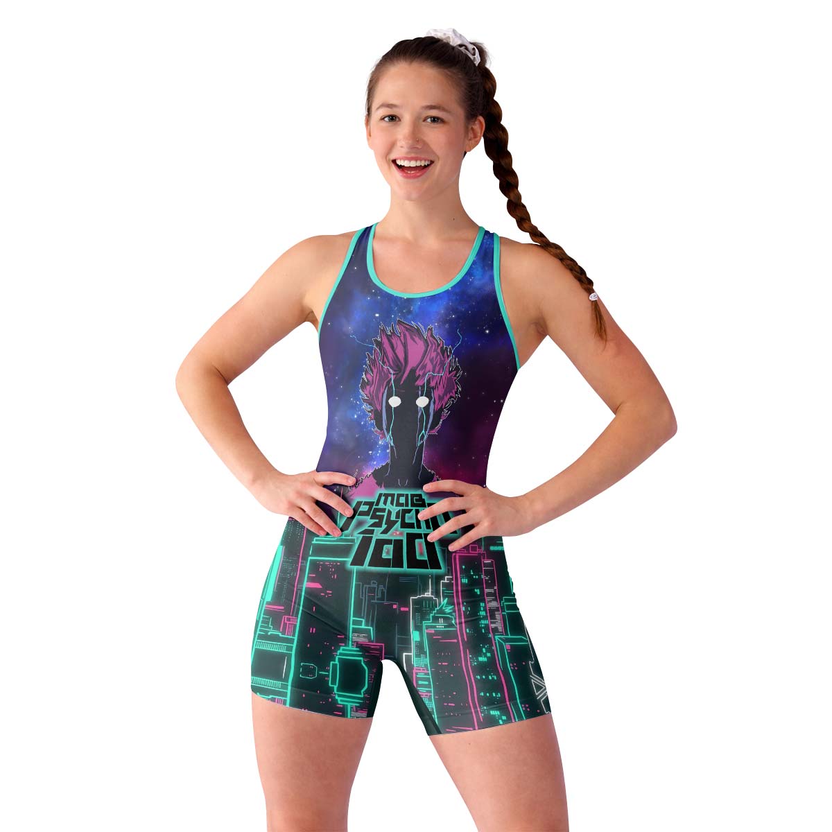  Mob Psycho 100 Wrestling Singlet