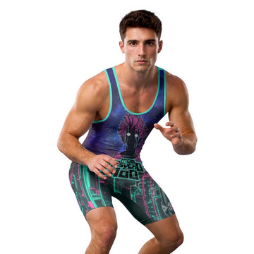  Mob Psycho 100 Wrestling Singlet