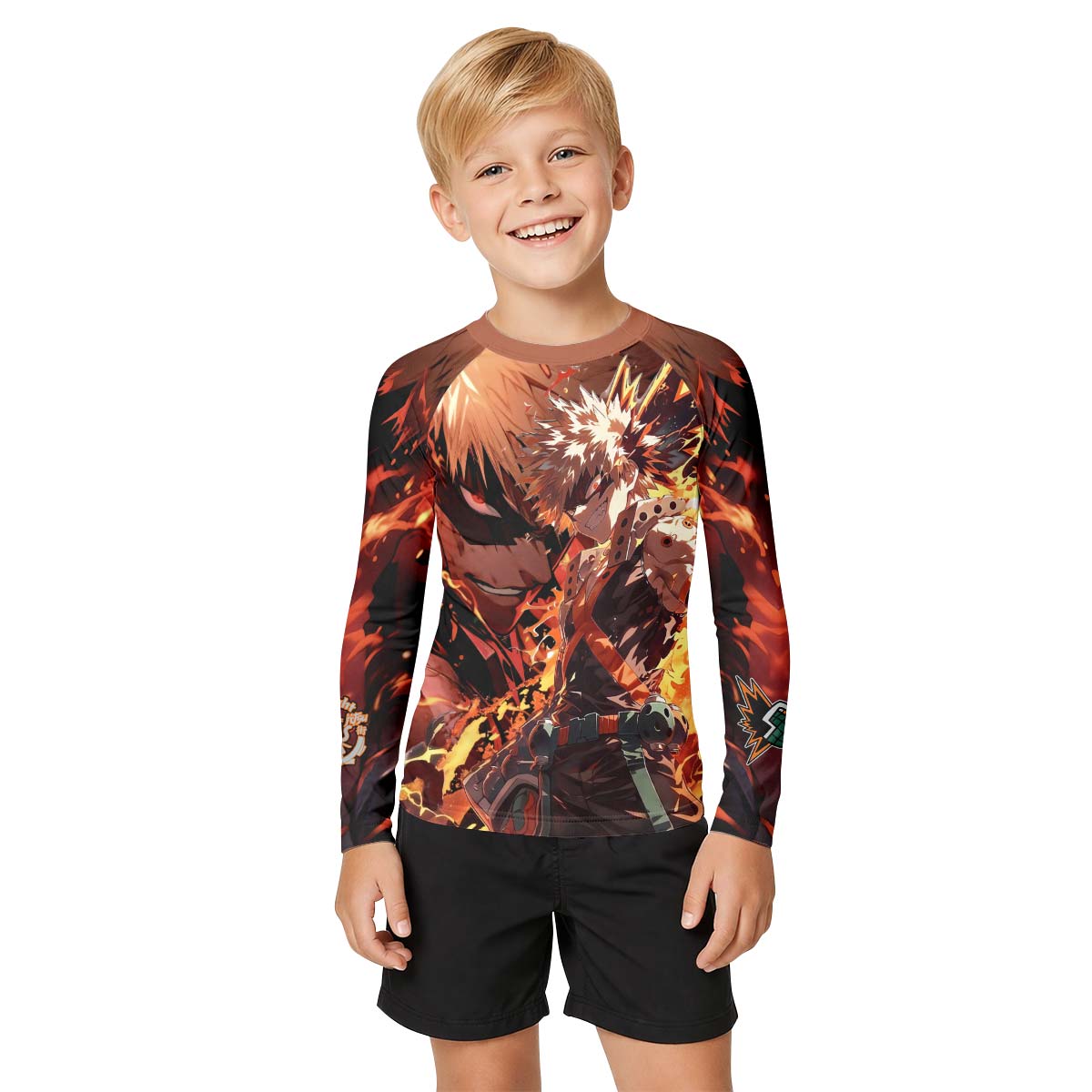  My Hero Academia Bakugo Kid Rash Guard