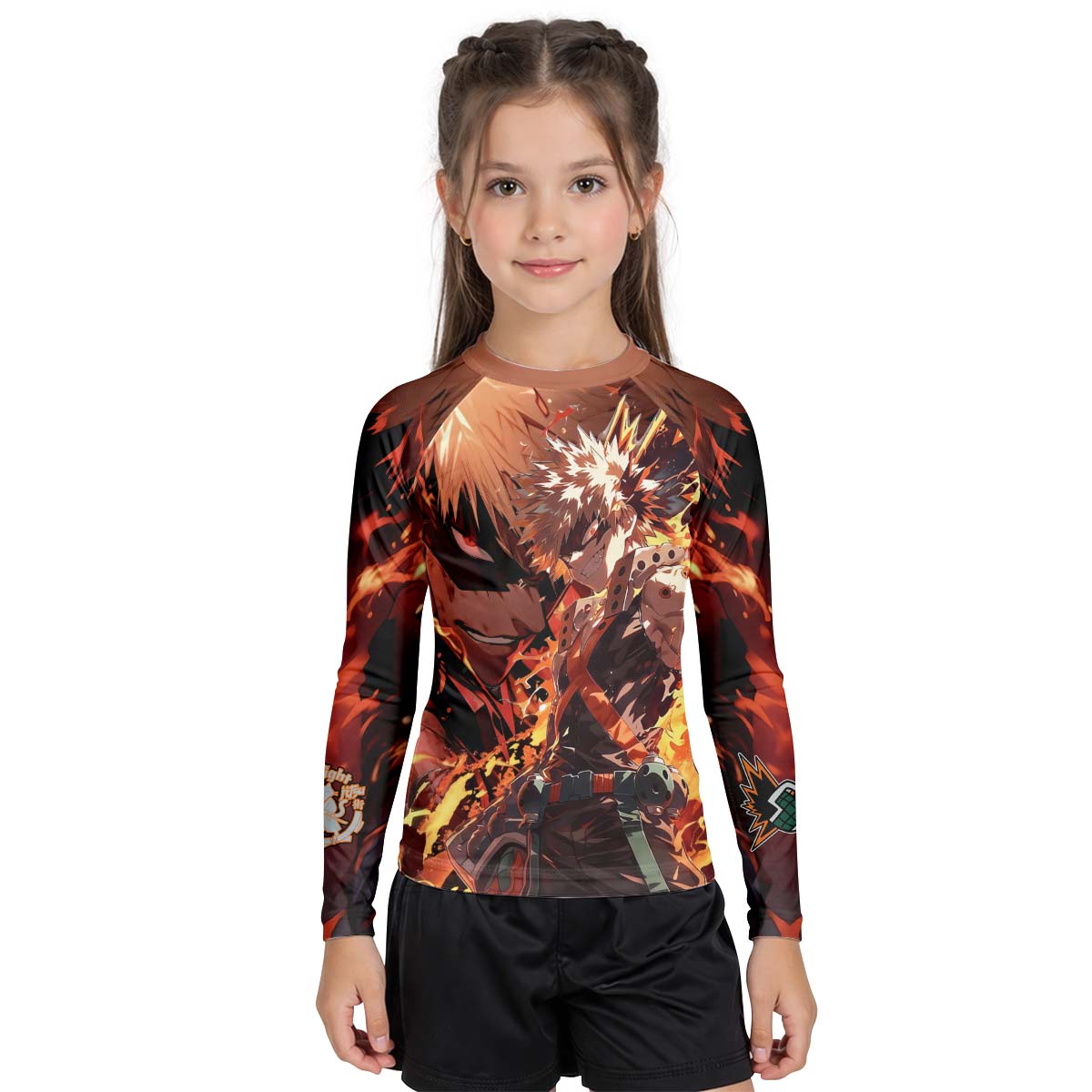 My Hero Academia Bakugo Kid Rash Guard