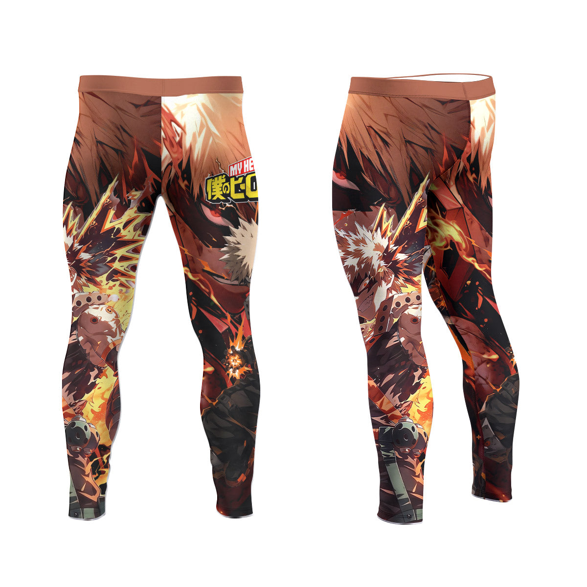  My Hero Academia Bakugo Men's Compression Leggings