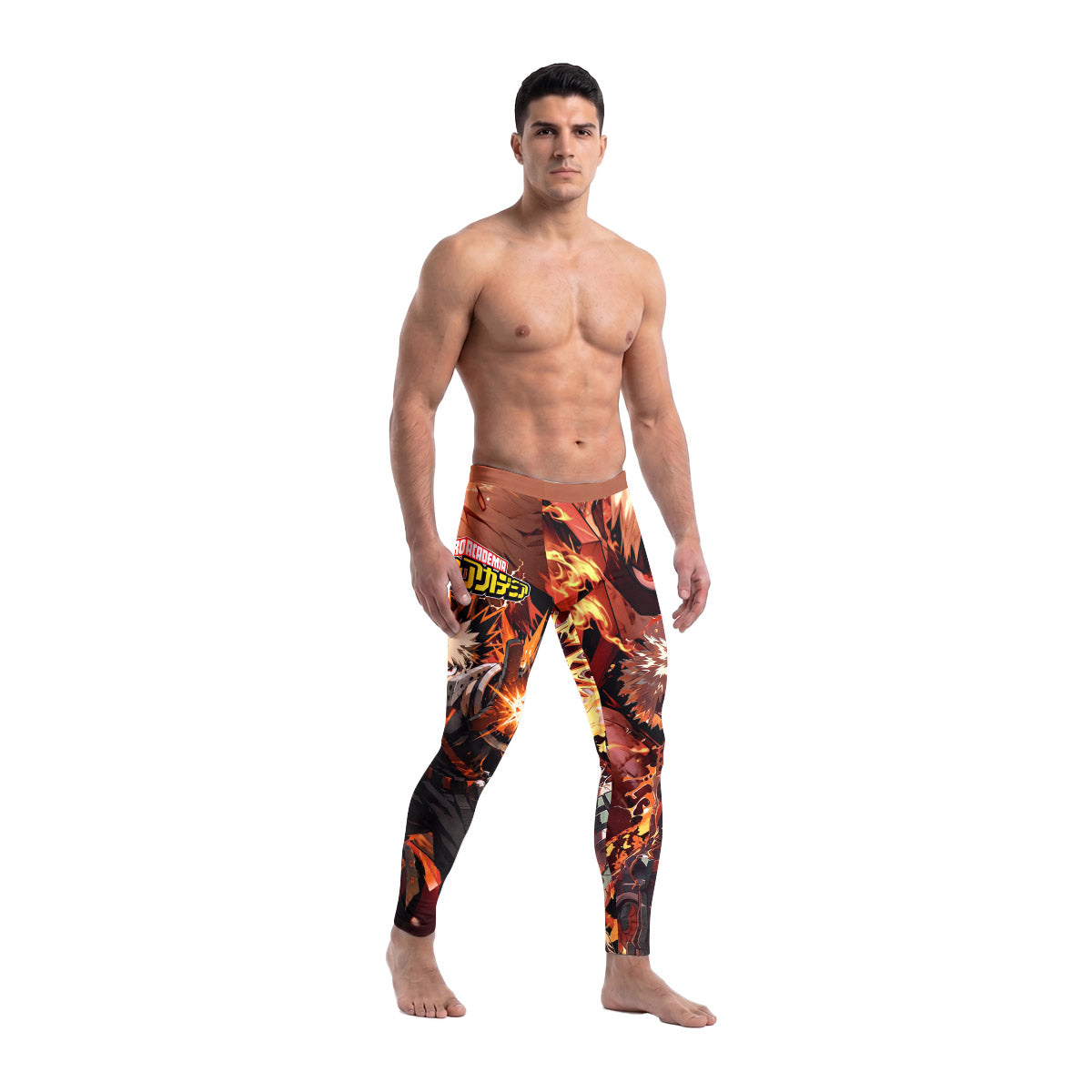  My Hero Academia Bakugo Men's Compression Leggings