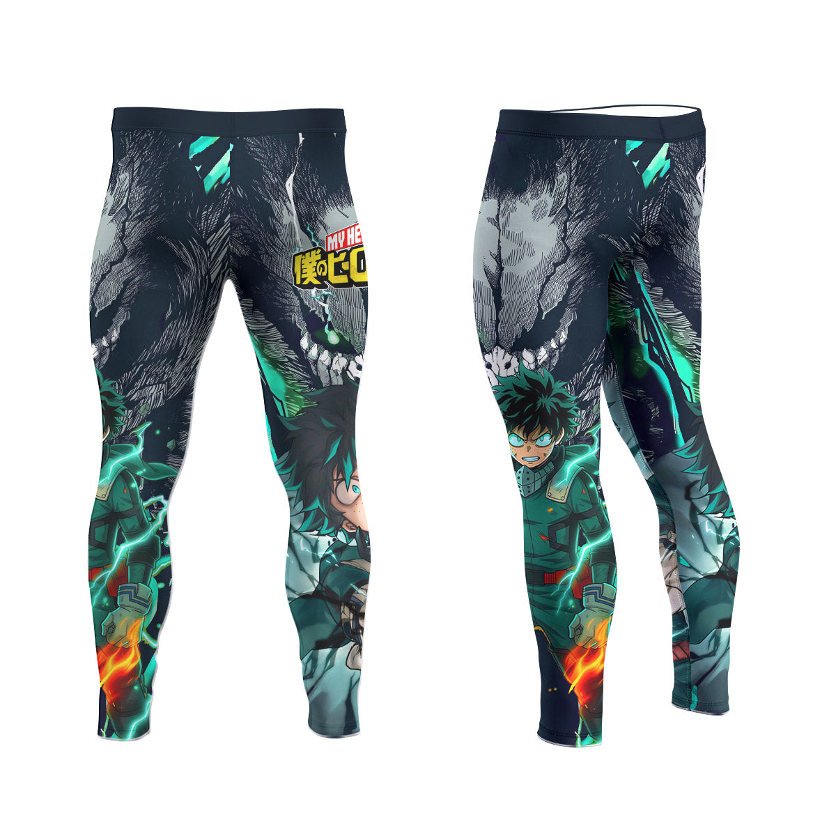  My Hero Academia Midoriya Men's Compression Leggings