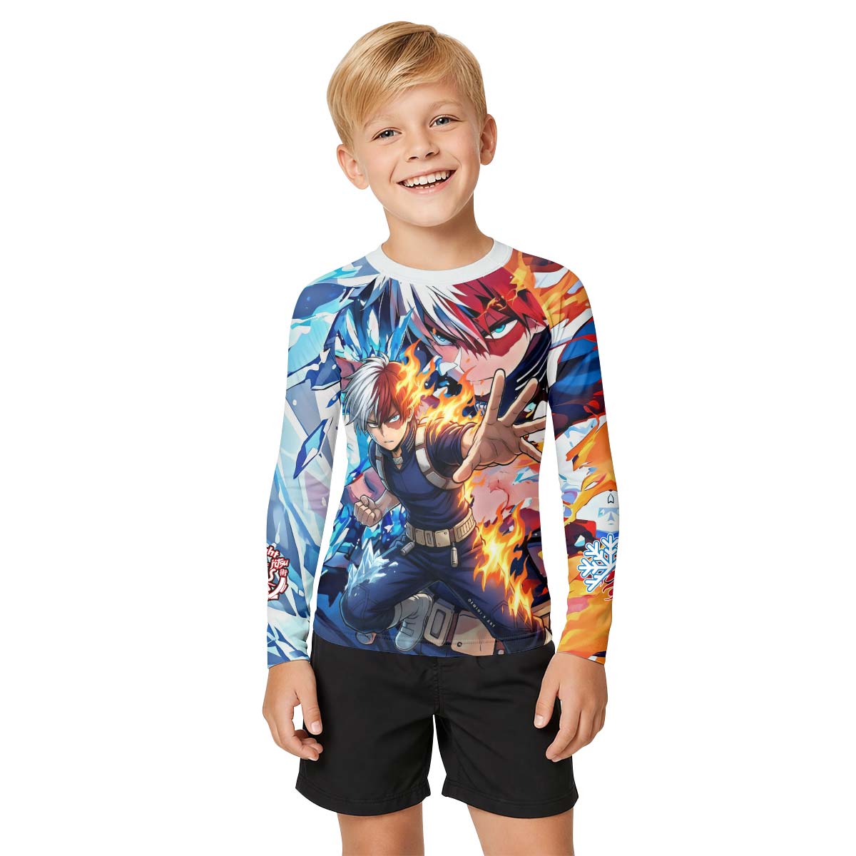  My Hero Academia Todoroki Kid Rash Guard