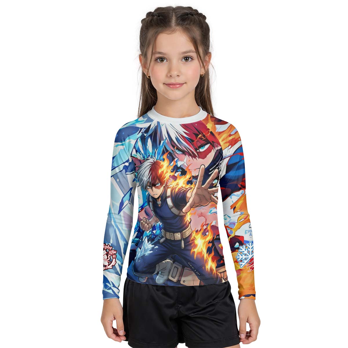  My Hero Academia Todoroki Kid Rash Guard