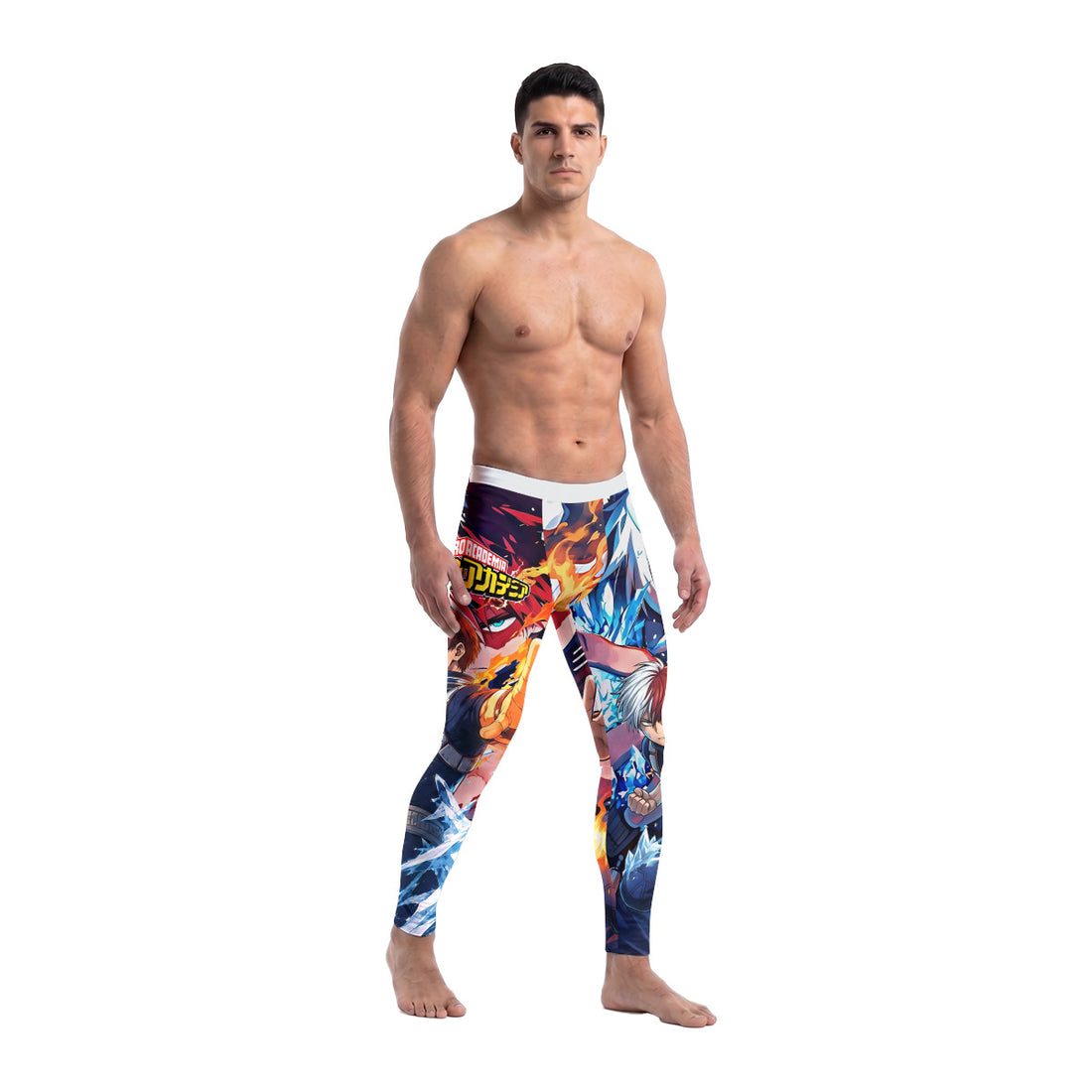  My Hero Academia Todoroki Men's Compression Leggings