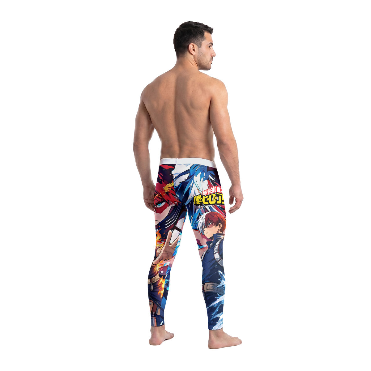  My Hero Academia Todoroki Men's Compression Leggings