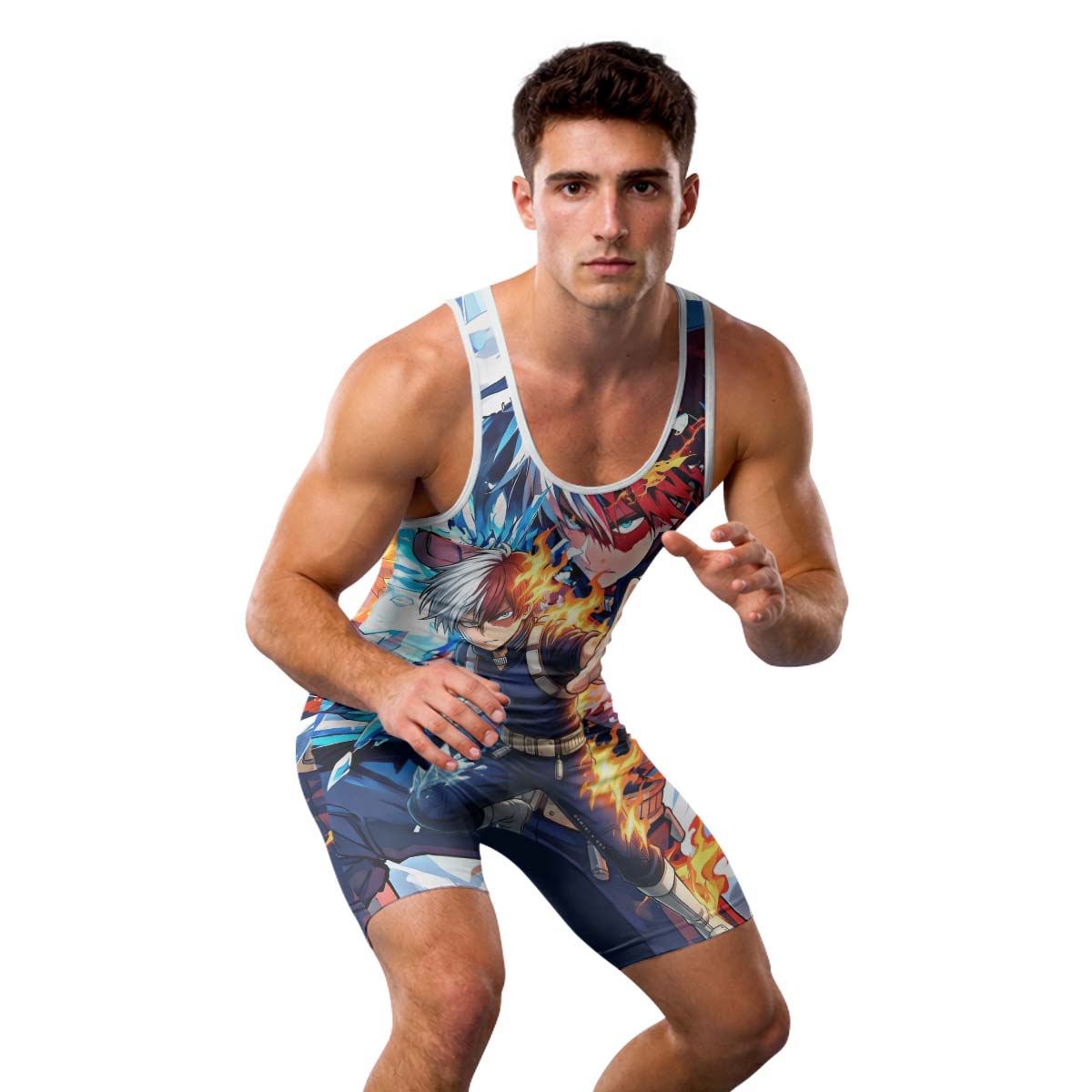  My Hero Academia Todoroki Wrestling Singlet