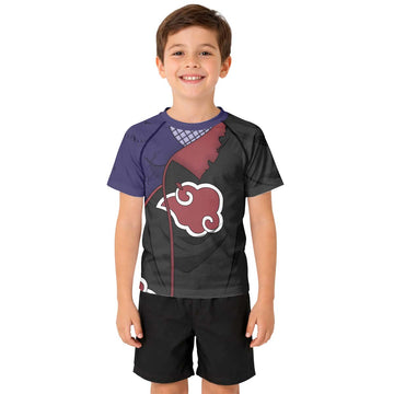 Naruto Akatsuki Uchiha Itachi Kid Rash Guard