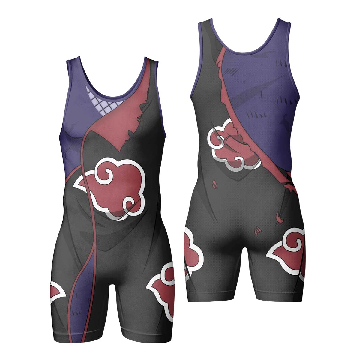 Naruto Akatsuki Uchiha Itachi Wrestling Singlet