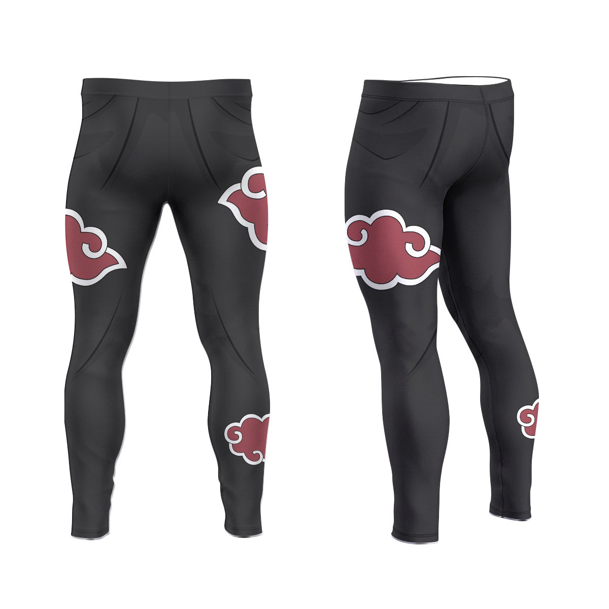  Naruto Akatsuki Men's Compression Leggings