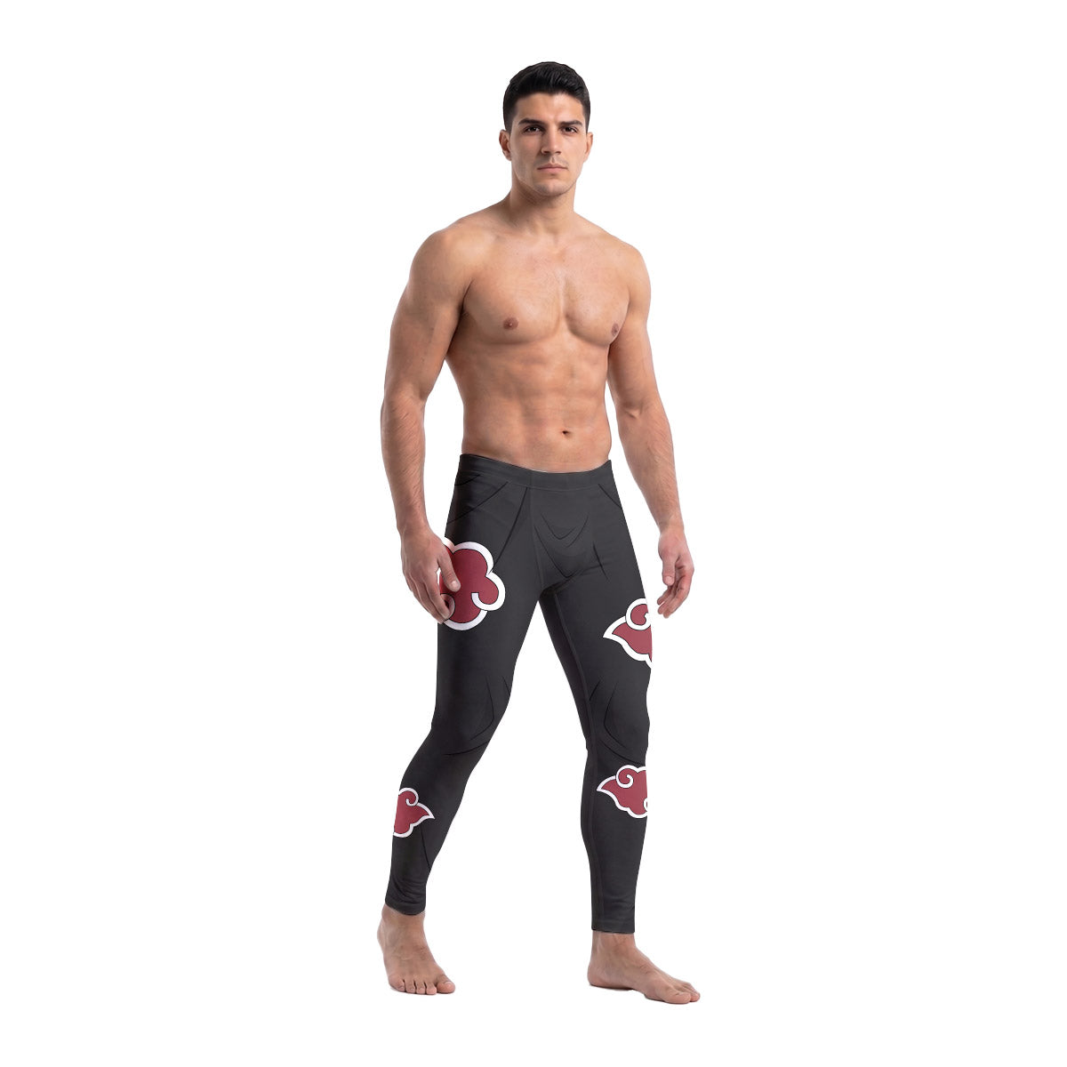  Naruto Akatsuki Men's Compression Leggings