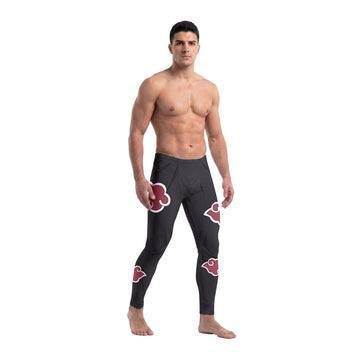  Naruto Akatsuki Men's Compression Leggings