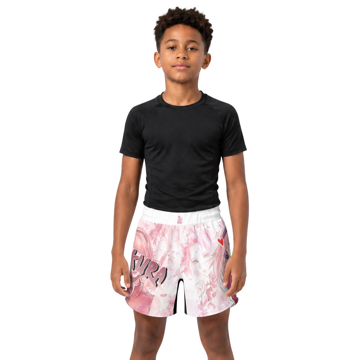 Naruto Haruno Sakura Kids Grappling Shorts