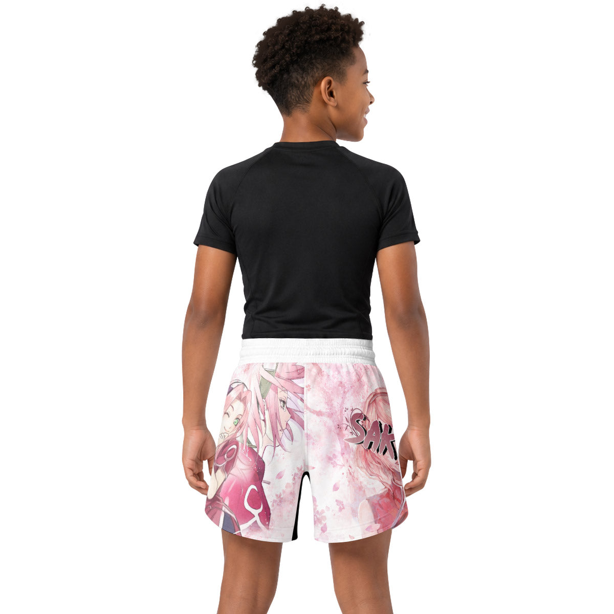 Naruto Haruno Sakura Kids Grappling Shorts