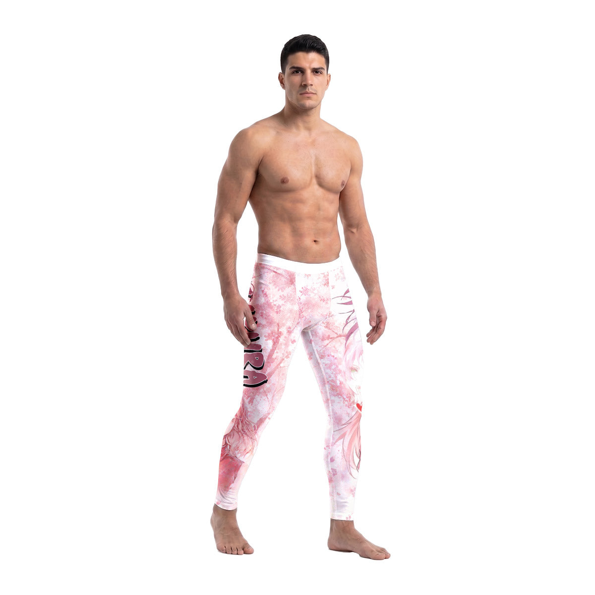  Naruto Haruno Sakura Men's Compression Leggings
