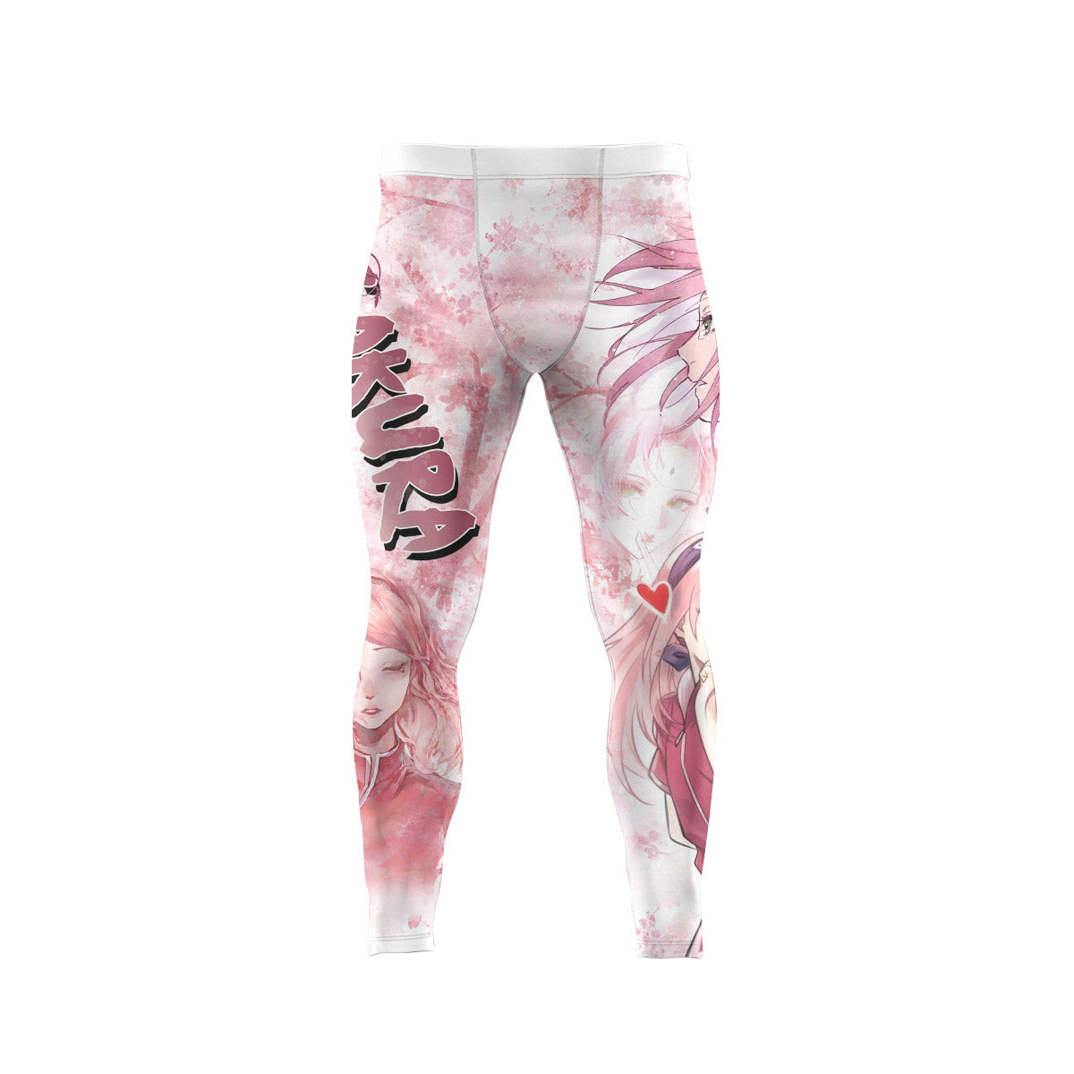  Naruto Haruno Sakura Men's Compression Leggings