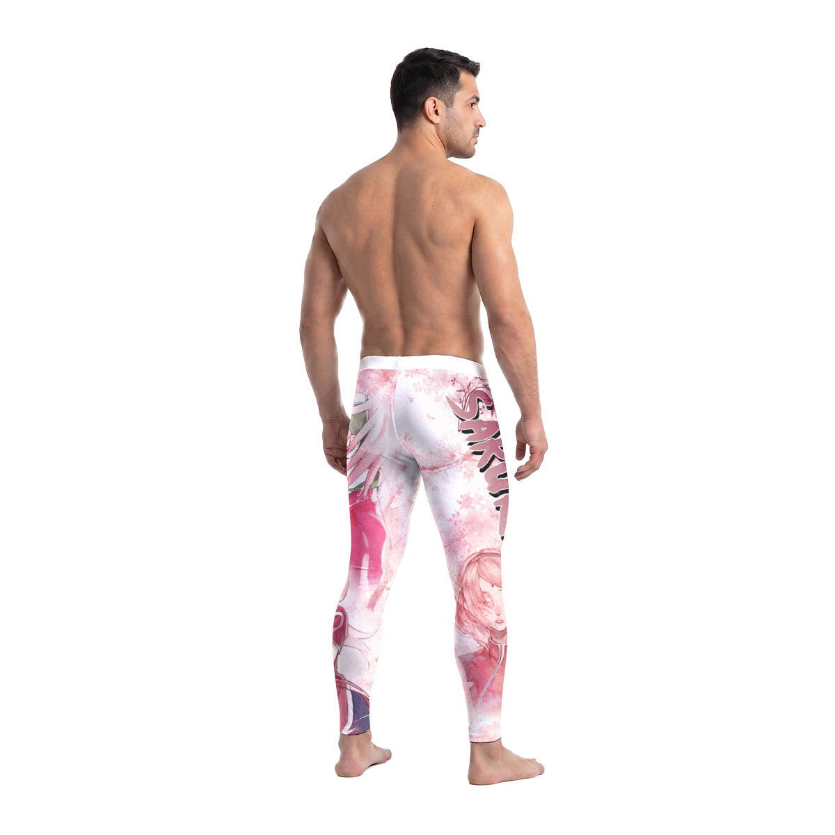  Naruto Haruno Sakura Men's Compression Leggings