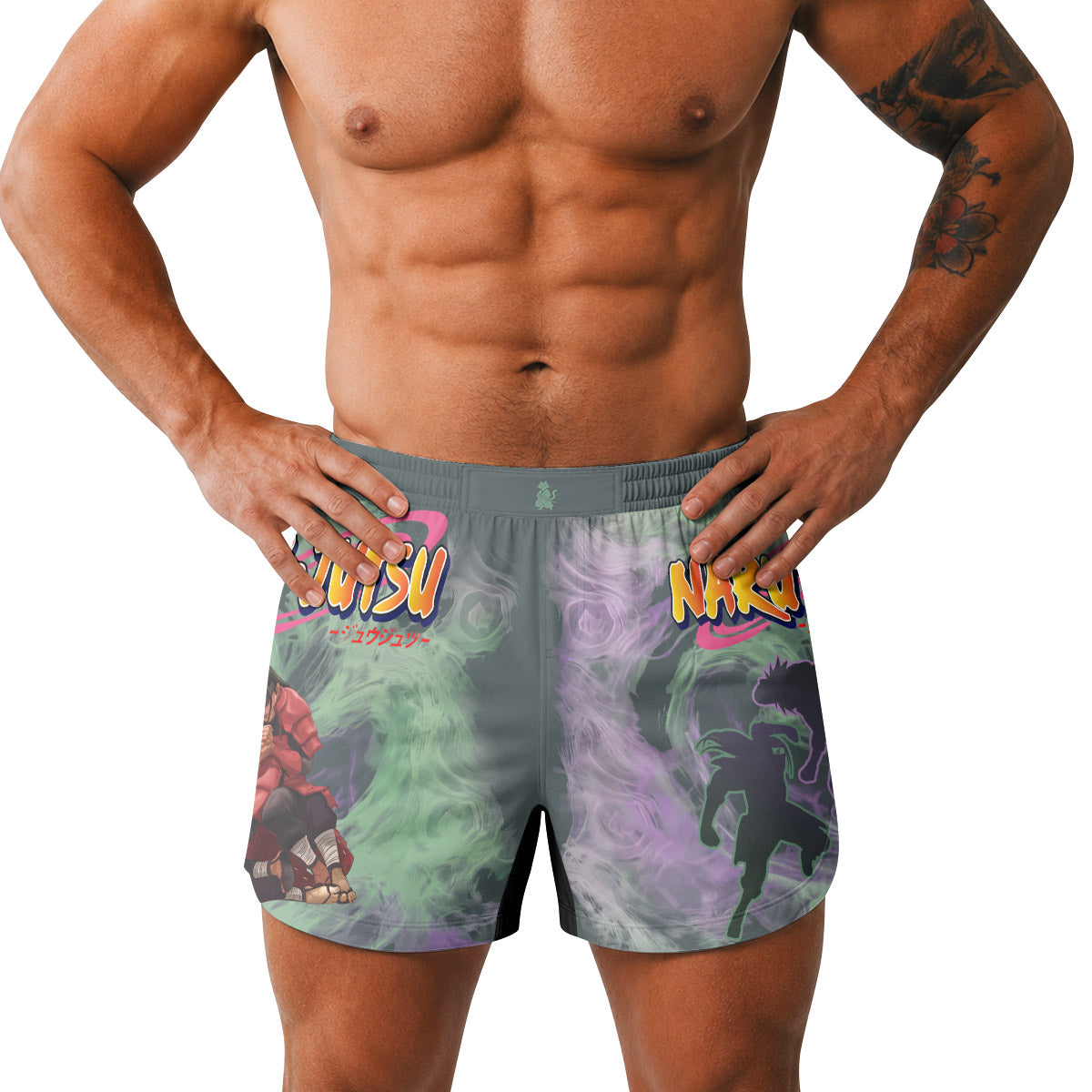  Naruto Hashirama Versus Madara Grappling Shorts