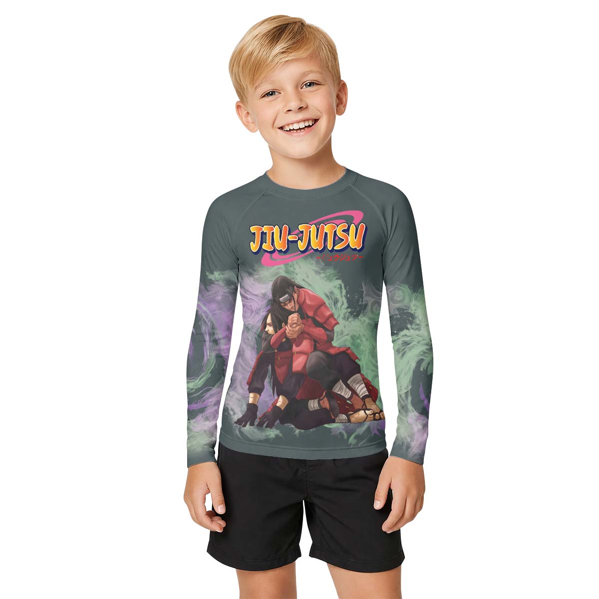 Naruto Hashirama Versus Madara Kids Rash Guard