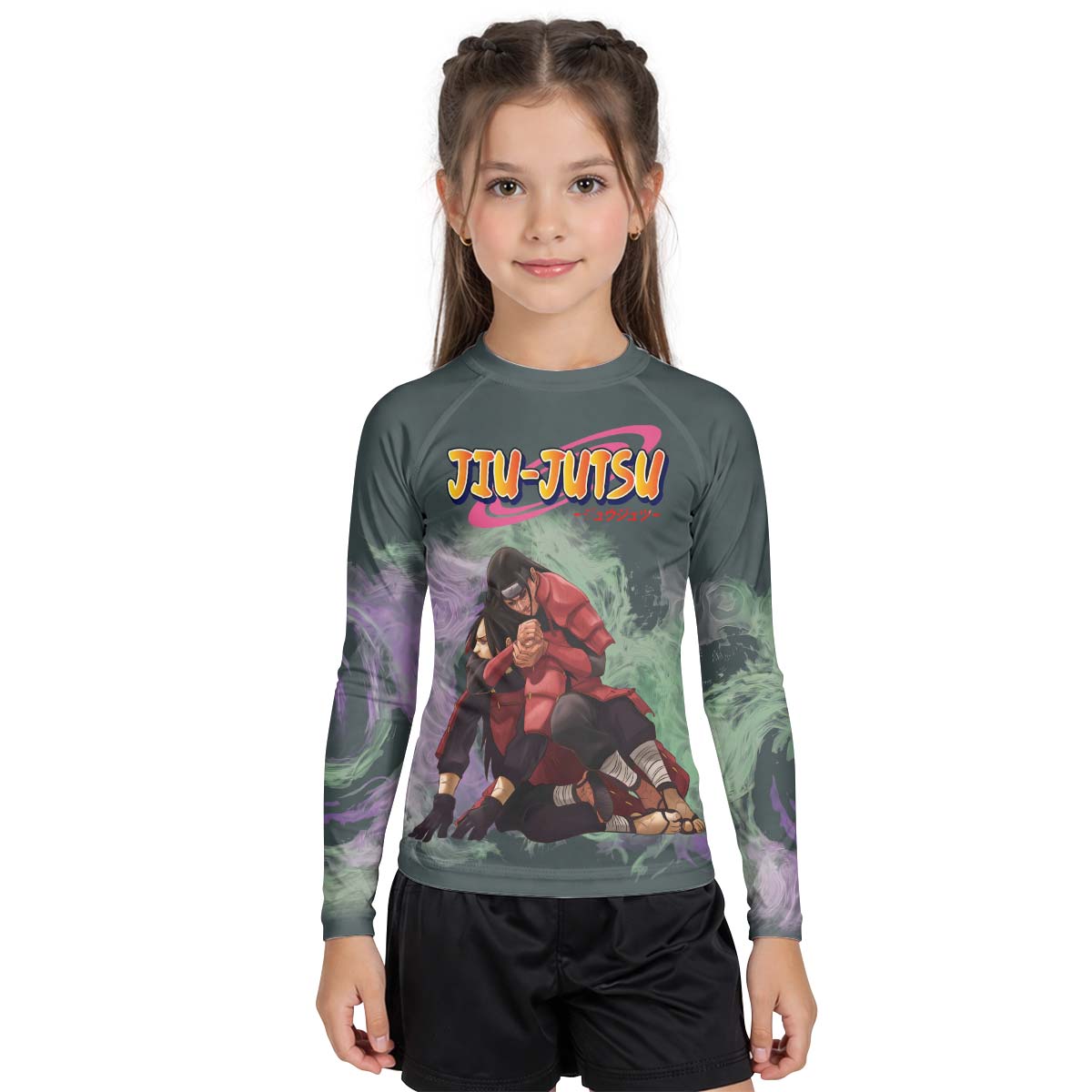 Naruto Hashirama Versus Madara Kids Rash Guard