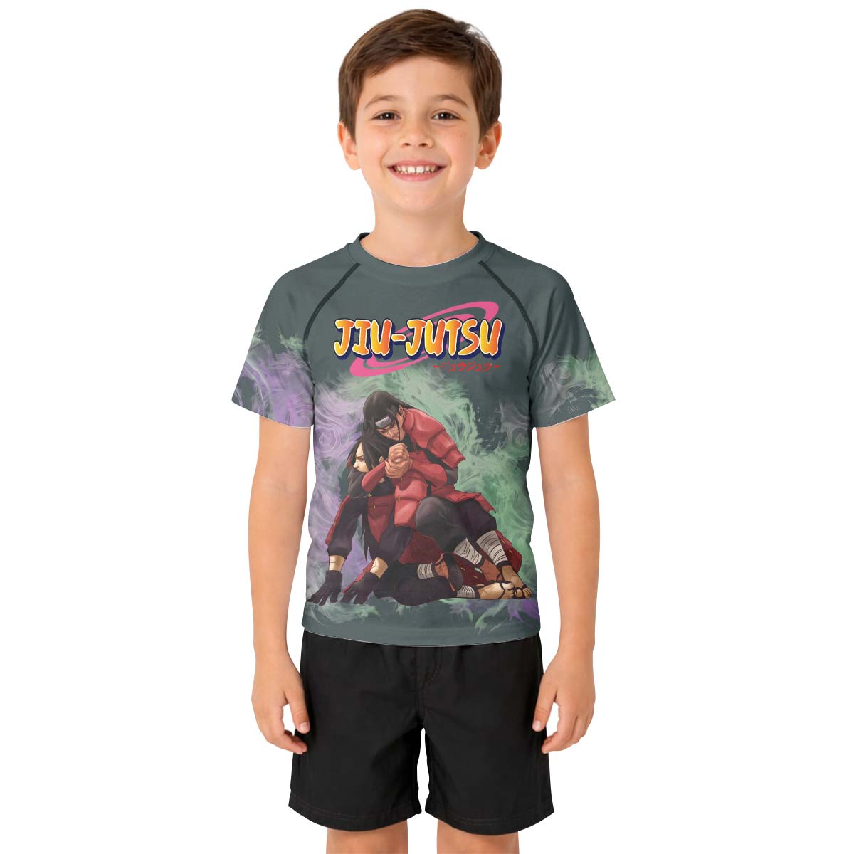  Naruto Hashirama Versus Madara Kids Rash Guard