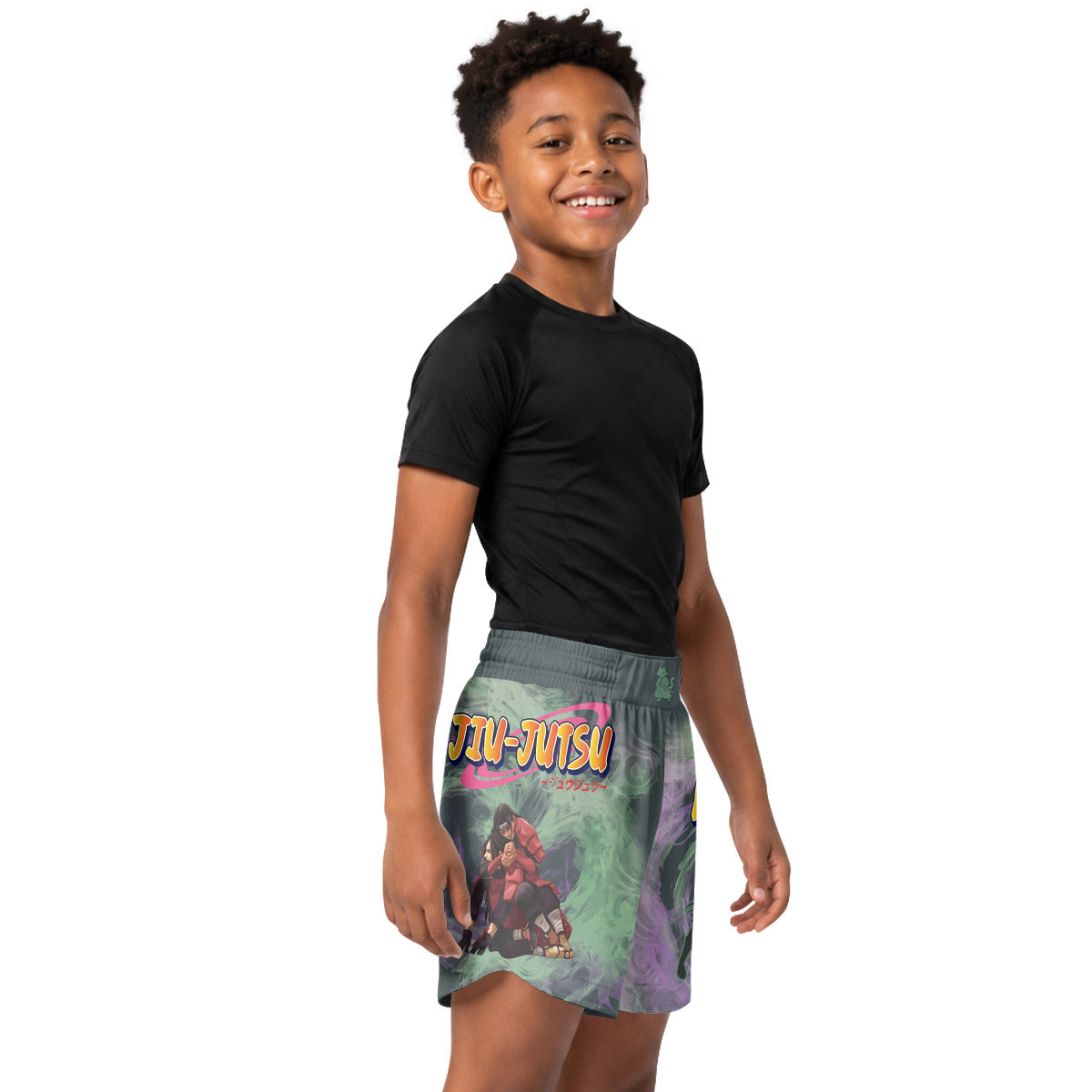 Naruto Hashirama Versus Madara Kids Grappling Shorts