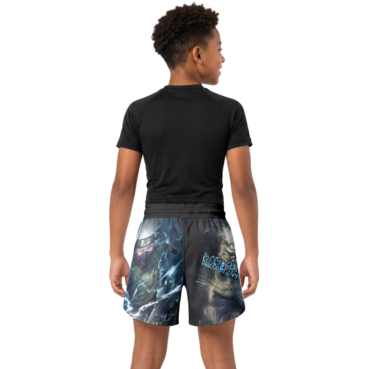 Naruto Hatake Kakashi Kids Grappling Shorts