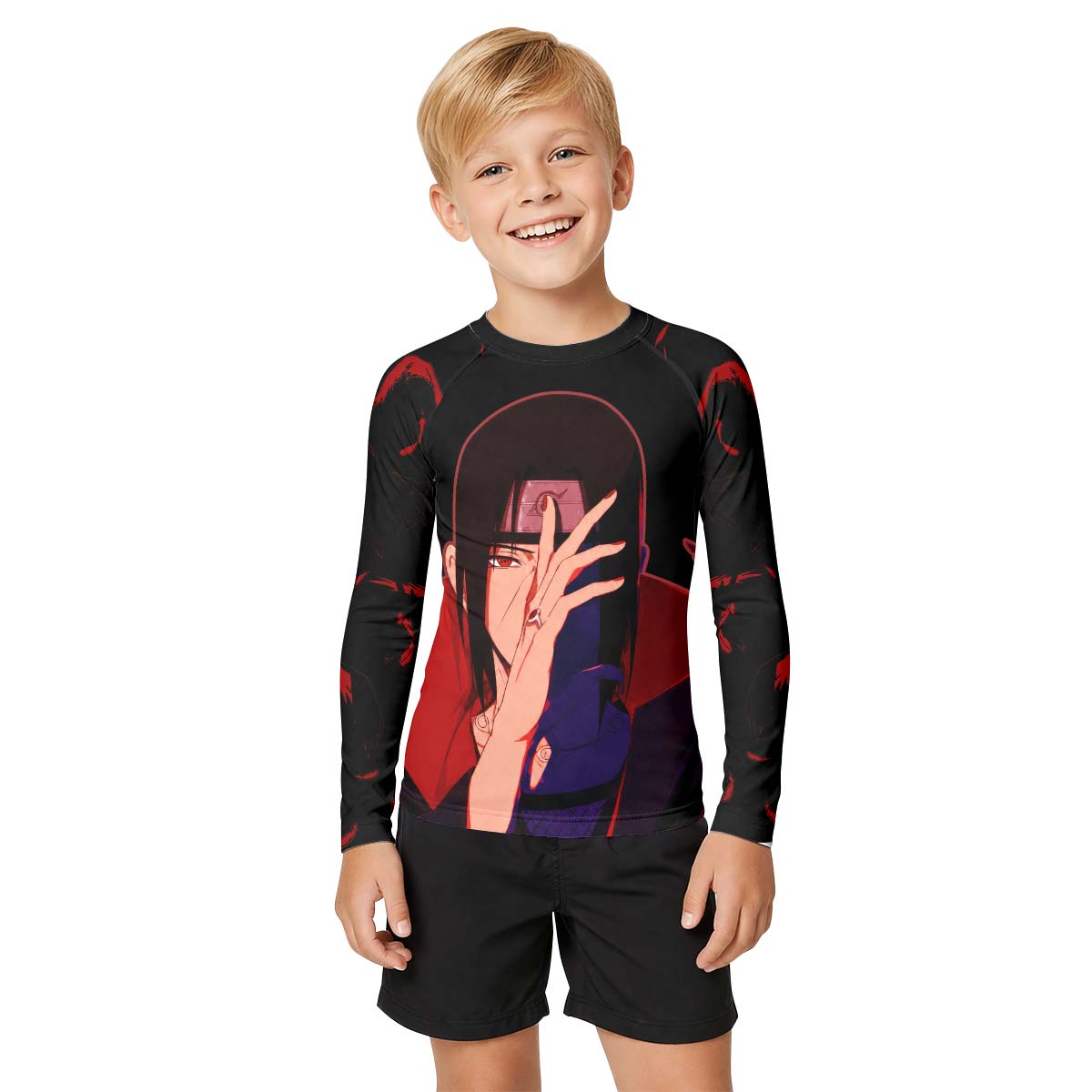 Naruto Itachi Akatsuki Kid Rash Guard