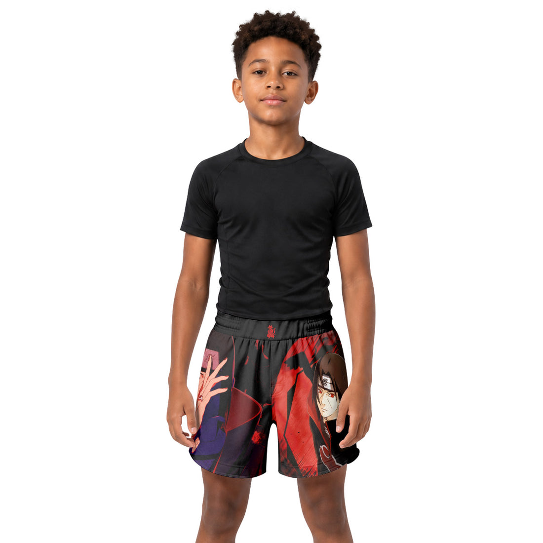 Naruto Itachi Akatsuki Kids Grappling Shorts