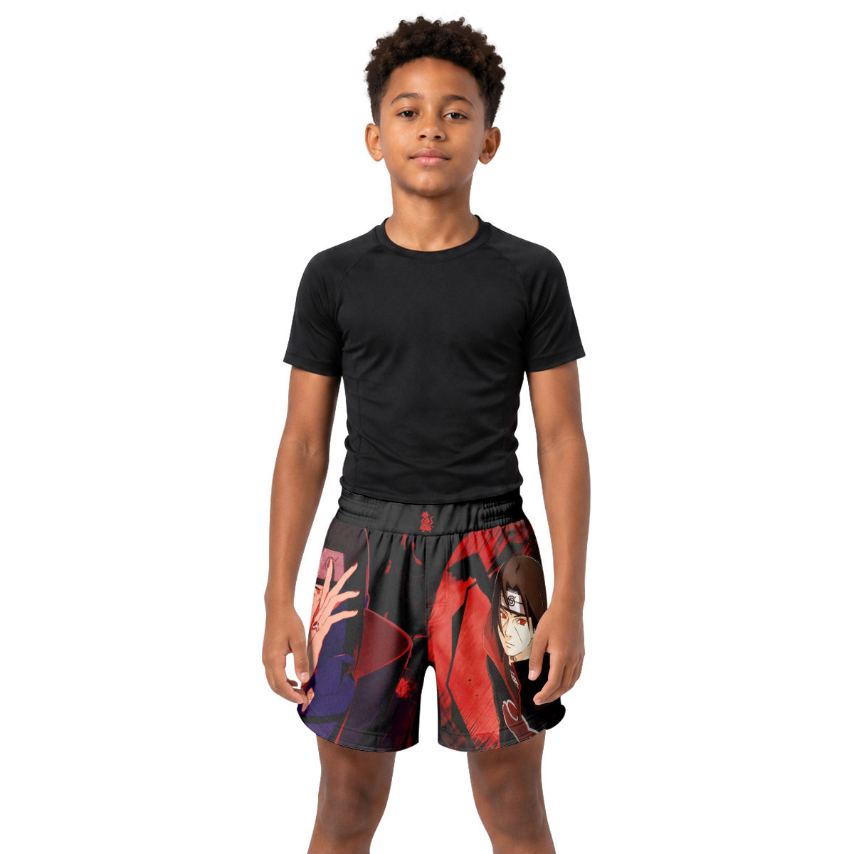 Naruto Itachi Akatsuki Kids Grappling Shorts
