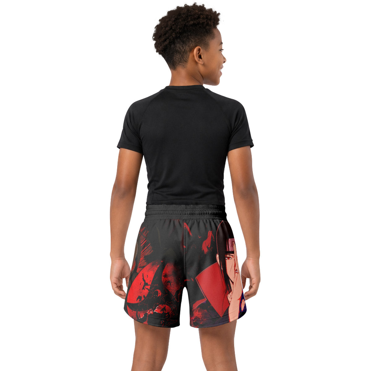 Naruto Itachi Akatsuki Kids Grappling Shorts
