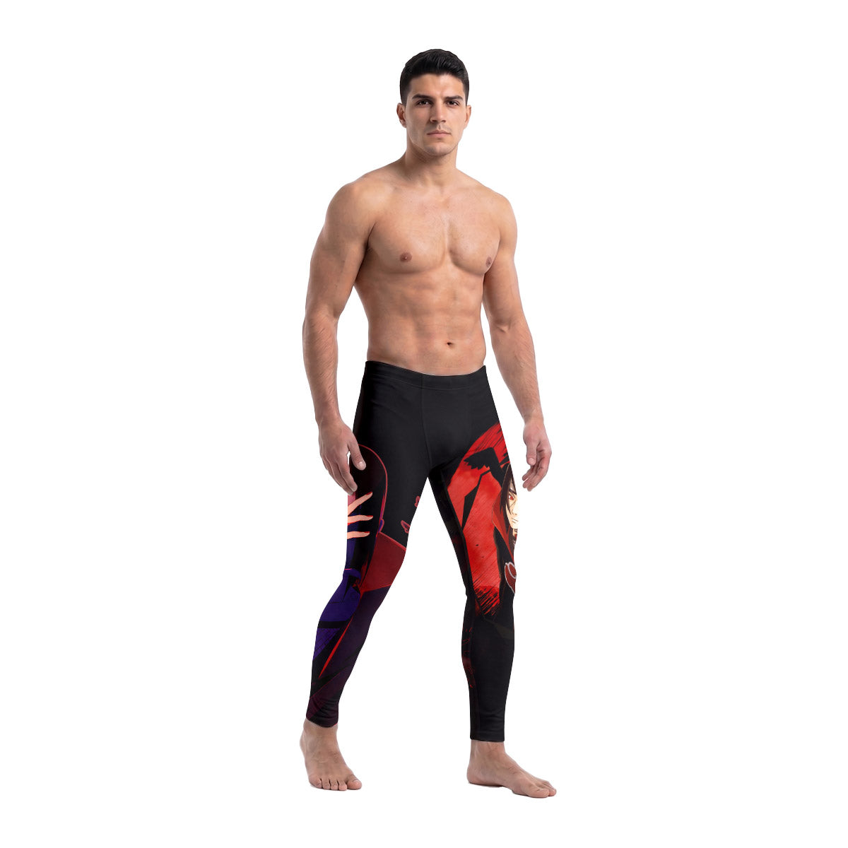  Naruto Itachi Akatsuki Men's Compression Leggings