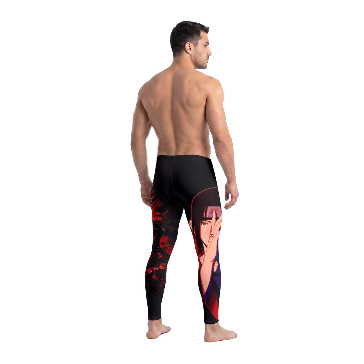  Naruto Itachi Akatsuki Men's Compression Leggings