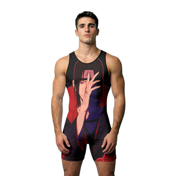 Naruto Itachi Akatsuki Wrestling Singlet
