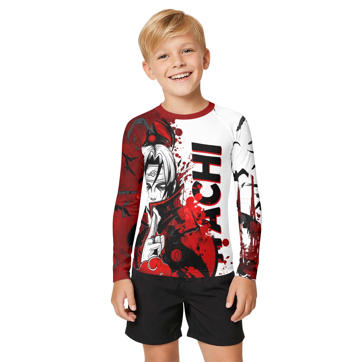 Naruto Itachi Genjutsu Kid Rash Guard