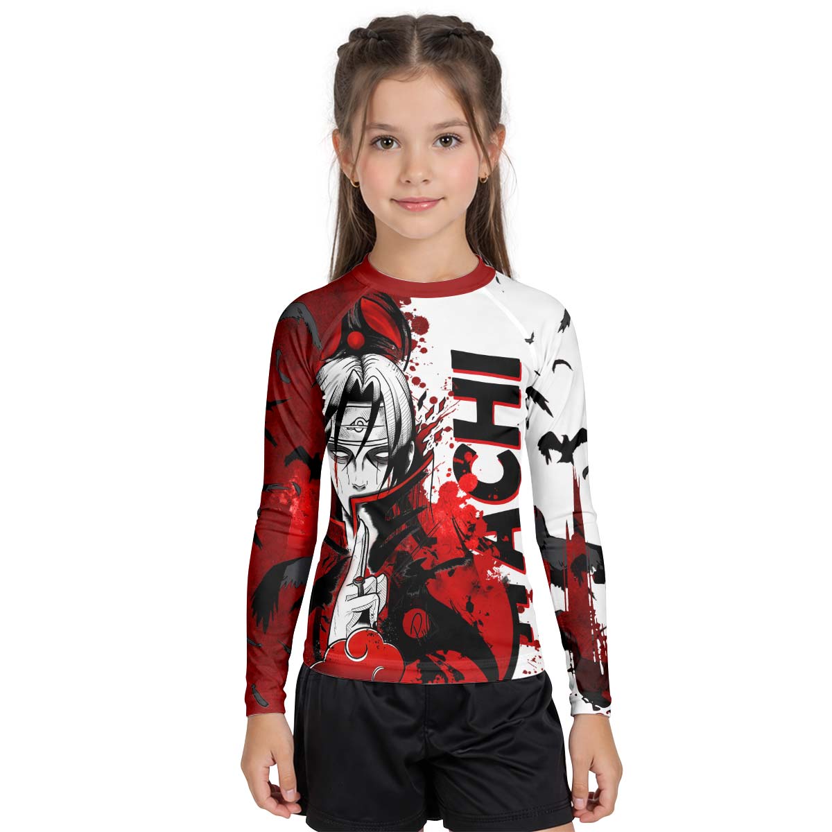 Naruto Itachi Genjutsu Kid Rash Guard
