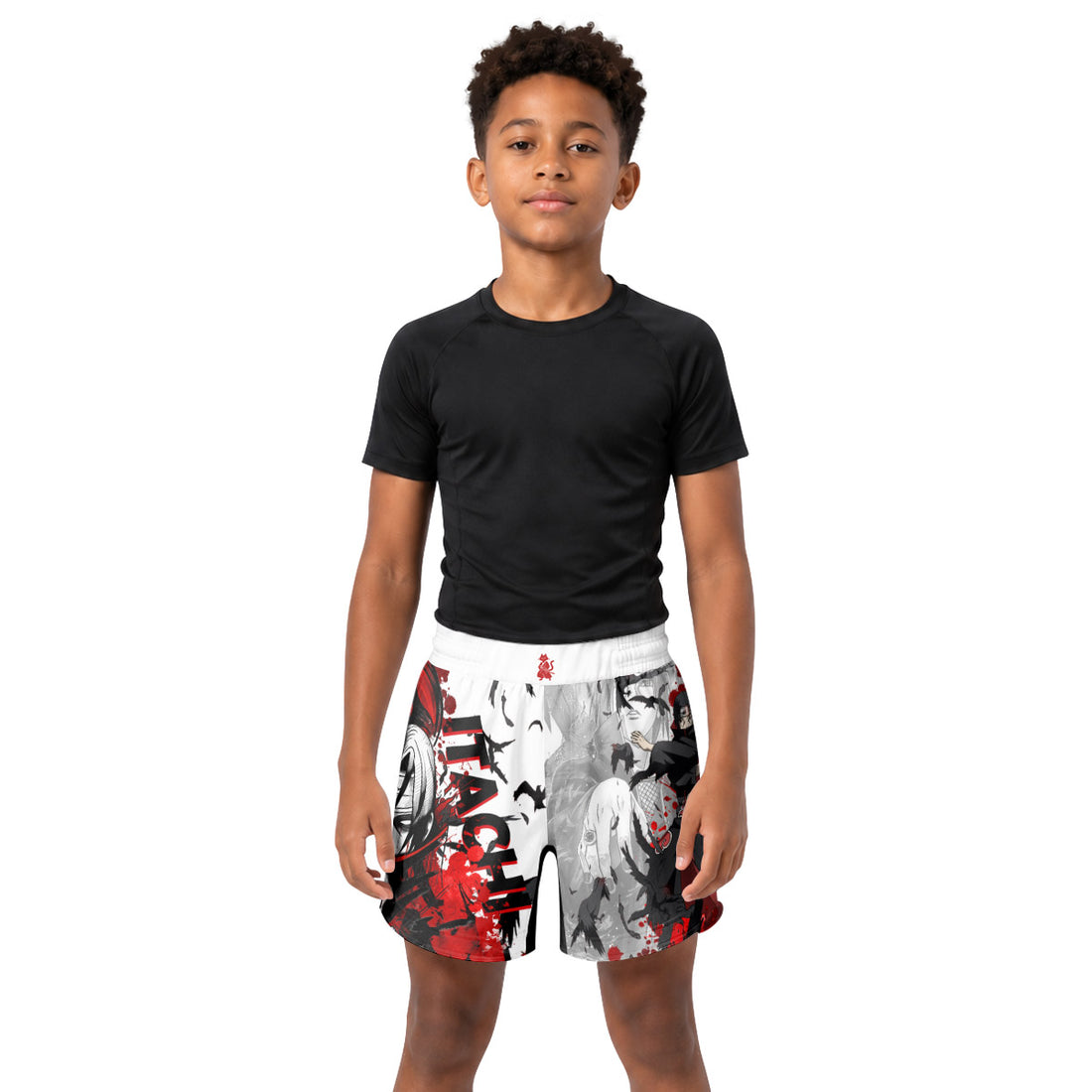 Naruto Itachi Genjutsu Kids Grappling Shorts