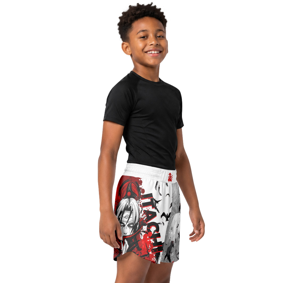 Naruto Itachi Genjutsu Kids Grappling Shorts