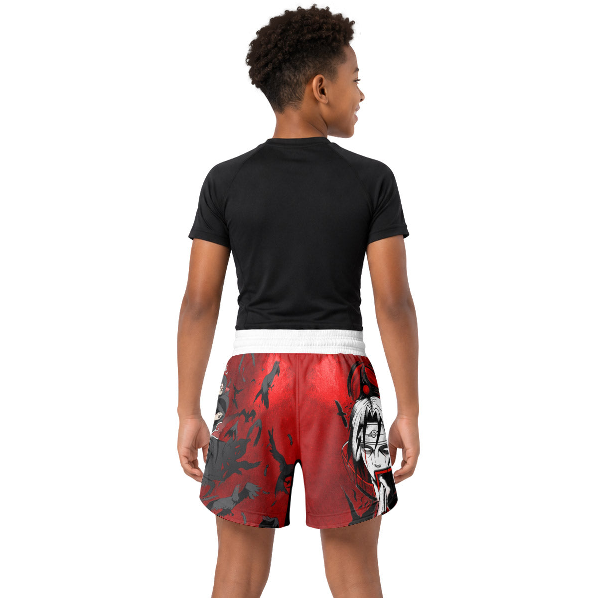 Naruto Itachi Genjutsu Kids Grappling Shorts