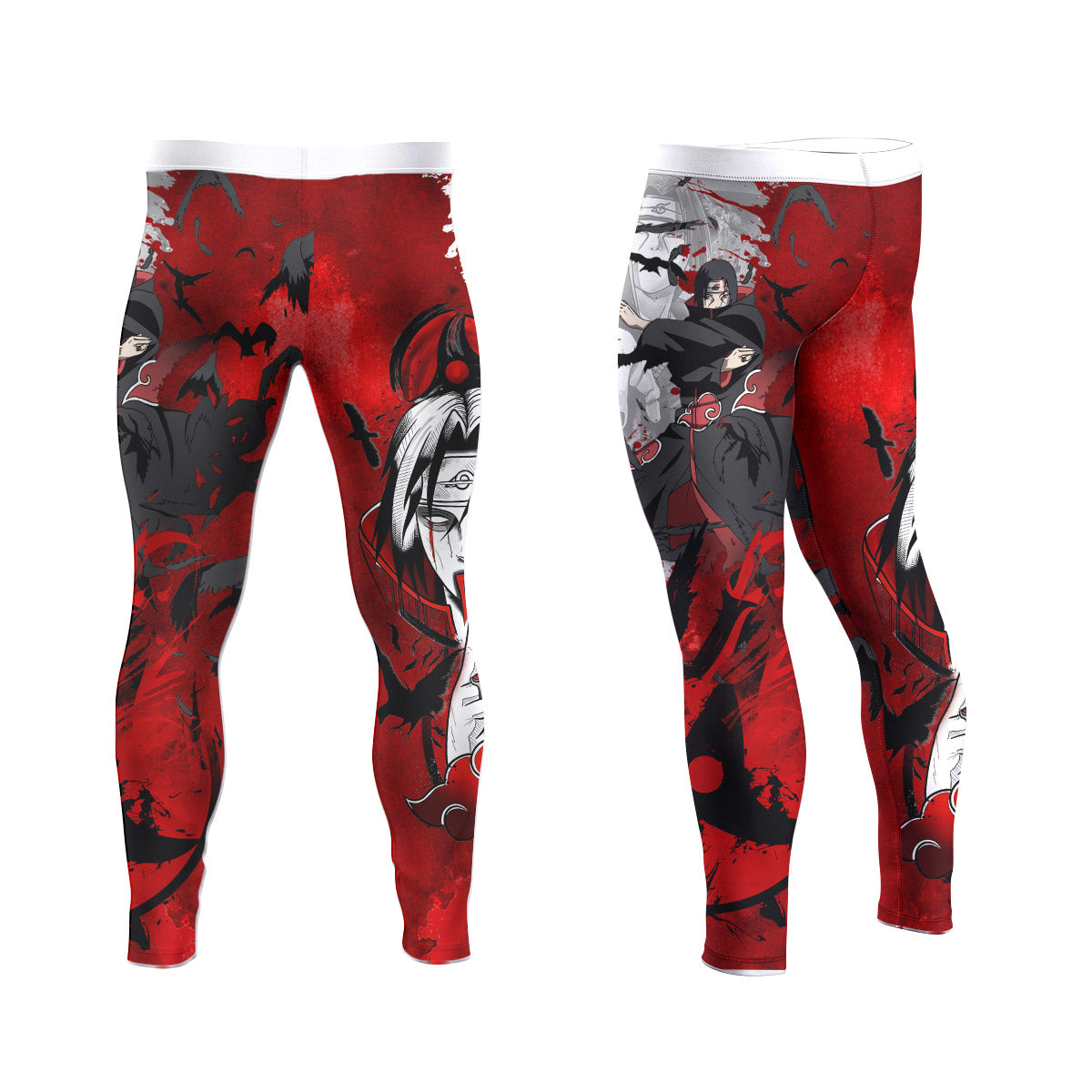  Naruto Itachi Genjutsu Men's Compression Leggings