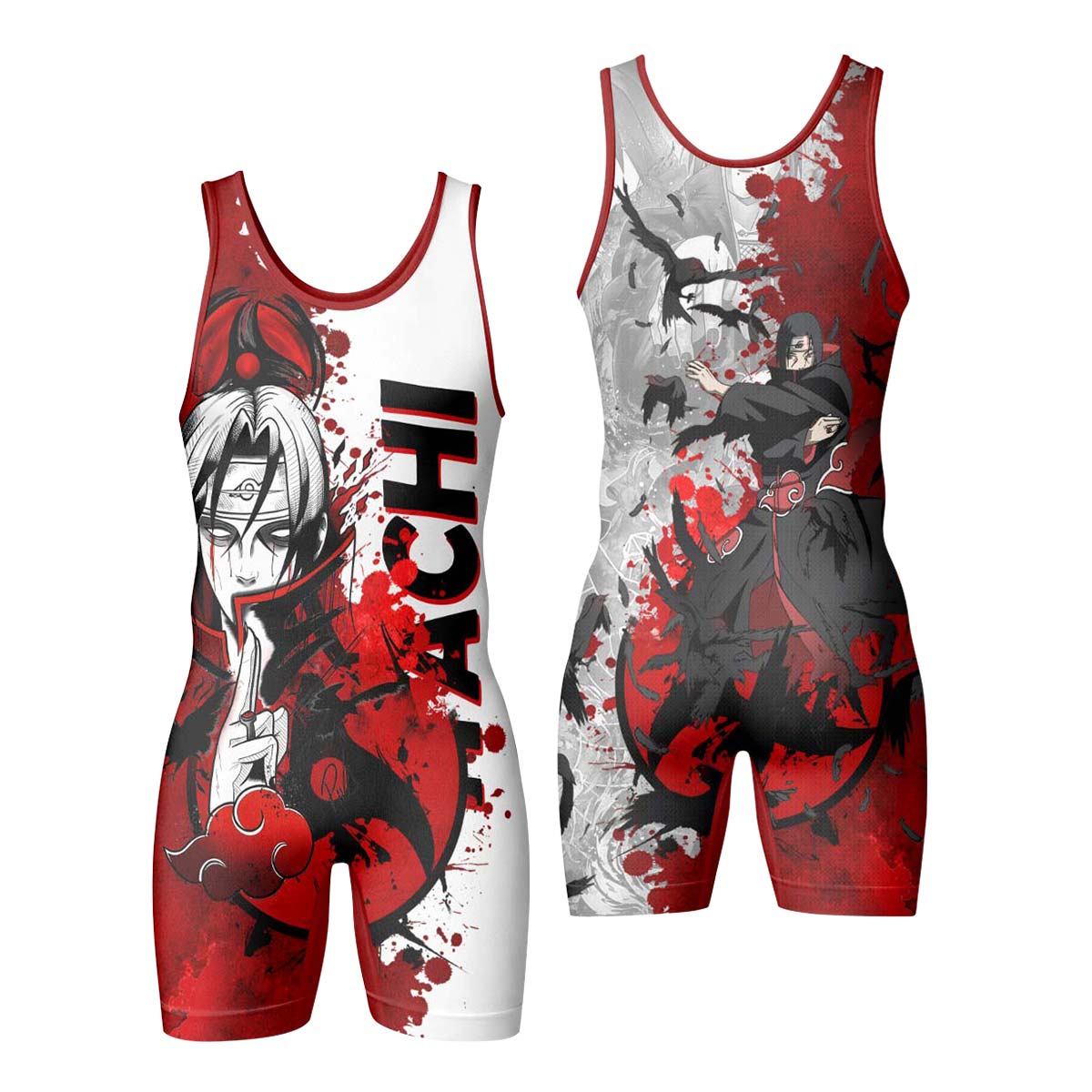 Naruto Itachi Genjutsu Wrestling Singlet