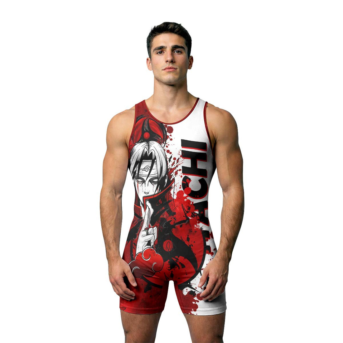Naruto Itachi Genjutsu Wrestling Singlet