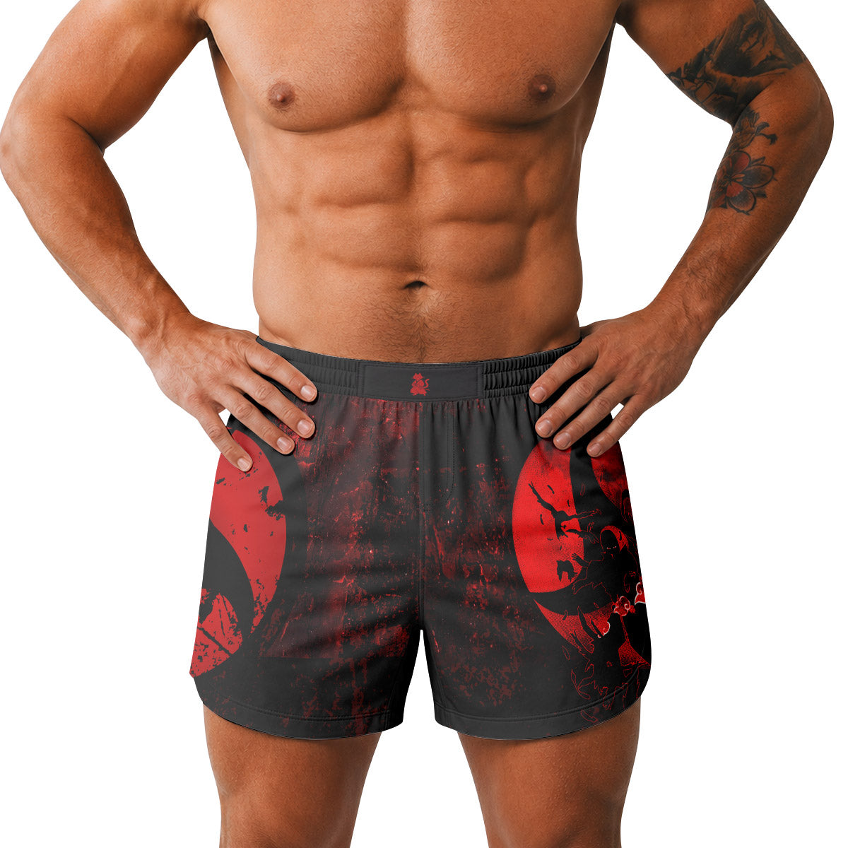  Naruto Itachi Sharingan Grappling Shorts